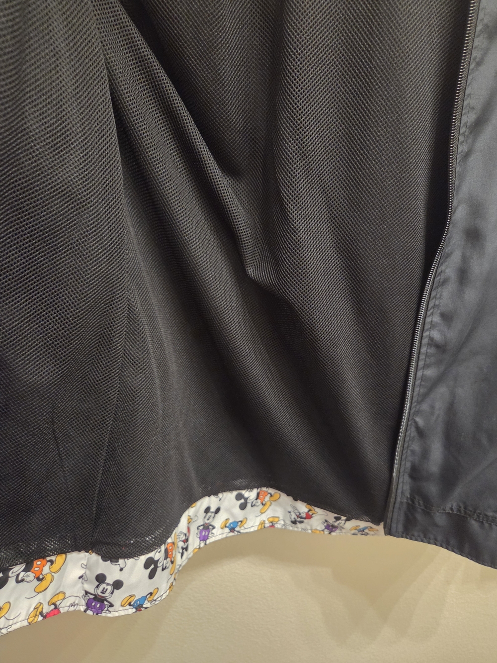 Disney Unisex Black Mickey Windbreaker Rain Jacket - Picture 3 of 9